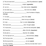 101 Comparative Superlative PDF Worksheets With Answers Grammarism